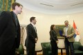 Prijem Ivane Španović kod prvog podpredsednika Vlade Srbije Aleksandra Vučića